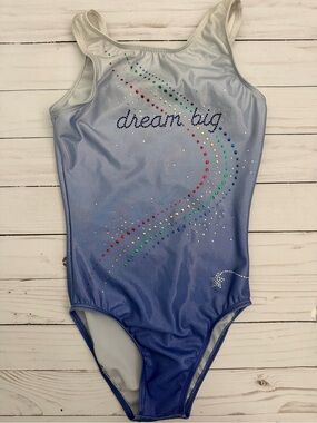Dream Big Blue Ombre Girls' Destira Leotard